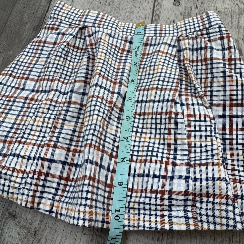 Janie & Jack Moonlight Blue Brown Plaid Schoolgirl Skirt Preppy Pleated 3 - Picture 2 of 9